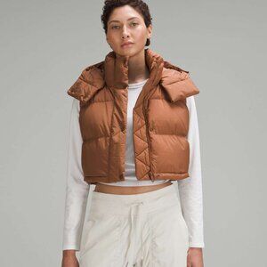 Lululemon Wunder Puff Super-Cropped Vest Roasted Brown